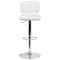 Flash Furniture White Vinyl Barstool, Adj Height CH-132330-WH-GG - alternate 10