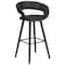 Flash Furniture Black Vinyl Barstool, 29"H, Frame Material: Wood CH-152560-BK-VY-GG - alternate 10