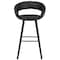 Flash Furniture Black Vinyl Barstool, 29"H, Frame Material: Wood CH-152560-BK-VY-GG - alternate 3