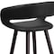 Flash Furniture Black Vinyl Barstool, 29"H, Frame Material: Wood CH-152560-BK-VY-GG - alternate 5