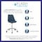 Flash Furniture Fabric Task Chair, 17-1/2" to 21-1/2", Blue CH-152783-BL-GG - alternate 9