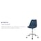 Flash Furniture Fabric Task Chair, 17-1/2" to 21-1/2", Blue CH-152783-BL-GG - alternate 6