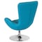 Flash Furniture Egg Side Reception Chair, Aqua Fabric Seat, 30 W 30" L 38 H, Integrated Curved CH-162430-AQ-FAB-GG - alternate 8
