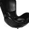 Flash Furniture Egg Side Reception Chair, Black LeatherSoft Seat, Black Back, 30 W 30" L 38 H, Integrated Curved CH-162430-BK-LEA-GG - alternate 5