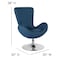 Flash Furniture Egg Side Reception Chair, Blue Fabric Seat, Blue Back, 30 W 30" L 38 H, Integrated Curved CH-162430-BL-FAB-GG - alternate 7