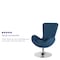 Flash Furniture Egg Side Reception Chair, Blue Fabric Seat, Blue Back, 30 W 30" L 38 H, Integrated Curved CH-162430-BL-FAB-GG - alternate 5