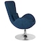 Flash Furniture Egg Side Reception Chair, Blue Fabric Seat, Blue Back, 30 W 30" L 38 H, Integrated Curved CH-162430-BL-FAB-GG - alternate 6