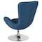 Flash Furniture Egg Side Reception Chair, Blue Fabric Seat, Blue Back, 30 W 30" L 38 H, Integrated Curved CH-162430-BL-FAB-GG - alternate 10