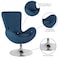 Flash Furniture Egg Side Reception Chair, Blue Fabric Seat, Blue Back, 30 W 30" L 38 H, Integrated Curved CH-162430-BL-FAB-GG - alternate 8