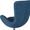 Flash Furniture Egg Side Reception Chair, Blue Fabric Seat, Blue Back, 30 W 30" L 38 H, Integrated Curved CH-162430-BL-FAB-GG - alternate 2