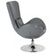 Flash Furniture Egg Side Reception Chair, Gray LeatherSoft Seat, Gray Back, 30 W 30" L 38 H, Integrated Curved CH-162430-GY-LEA-GG - alternate 8