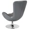 Flash Furniture Egg Side Reception Chair, Gray LeatherSoft Seat, Gray Back, 30 W 30" L 38 H, Integrated Curved CH-162430-GY-LEA-GG - alternate 5
