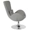 Flash Furniture Egg Side Reception Chair, Light Gray Fabric Seat, Gray Back, 30 W 30" L 38 H, Integrated Curved CH-162430-LTGY-FAB-GG - alternate 8