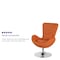 Flash Furniture Egg Side Reception Chair, Orange Fabric Seat, 30 W 30" L 38 H, Integrated Curved CH-162430-OR-FAB-GG - alternate 10