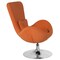 Flash Furniture Egg Side Reception Chair, Orange Fabric Seat, 30 W 30" L 38 H, Integrated Curved CH-162430-OR-FAB-GG - alternate 2