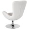 Flash Furniture Egg Side Reception Chair, White LeatherSoft Seat, 30 W 30" L 38 H, Integrated Curved CH-162430-WH-LEA-GG - alternate 7