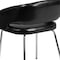 Flash Furniture Fusion Side Reception Chair, Black Back, 23-1/2 in W 21-3/4" L 28-3/4" H, Leather Seat CH-162731-BK-GG - alternate 4