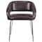 Flash Furniture Fusion Side Reception Chair, Brown Back, 23-1/2 in W 21-3/4" L 28-3/4" H, Leather Seat CH-162731-BN-GG - alternate 5