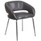 Flash Furniture Fusion Side Reception Chair, Gray Back, 23-1/2 in W 21-3/4" L 28-3/4" H, Leather Seat CH-162731-GY-GG - alternate 7