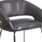 Flash Furniture Fusion Side Reception Chair, Gray Back, 23-1/2 in W 21-3/4" L 28-3/4" H, Leather Seat CH-162731-GY-GG - alternate 9