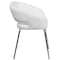 Flash Furniture Fusion Side Reception Chair, White Back, 23-1/2 in W 21-3/4" L 28-3/4" H, Leather Seat CH-162731-WH-GG - alternate 6