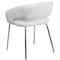 Flash Furniture Fusion Side Reception Chair, White Back, 23-1/2 in W 21-3/4" L 28-3/4" H, Leather Seat CH-162731-WH-GG - alternate 7