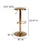 Flash Furniture Chair, Madrid, Adjstbl, Retro, Barstool, Gold CH-181220-GD-GG - alternate 2