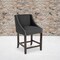 Flash Furniture Carmel Series Blck Fabric/Wood Stool, 24" CH-182020-24-BK-F-GG - alternate 1