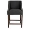 Flash Furniture Carmel Series Blck Fabric/Wood Stool, 24" CH-182020-24-BK-F-GG - alternate 9