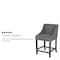Flash Furniture Gray Fabric/Wood Stool, 24 CH-182020-24-DKGY-F-GG - alternate 3