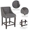 Flash Furniture Gray Fabric/Wood Stool, 24 CH-182020-24-DKGY-F-GG - alternate 9