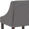 Flash Furniture Gray Fabric/Wood Stool, 24 CH-182020-24-DKGY-F-GG - alternate 7