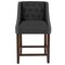 Flash Furniture Stool, Fabric/Wood, Carmel Black, 24" CH-182020-T-24-BK-F-GG - alternate 8