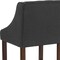 Flash Furniture Stool, Fabric/Wood, Carmel Black, 24" CH-182020-T-24-BK-F-GG - alternate 7