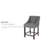 Flash Furniture Gray Fabric/Wood Stool, 24 CH-182020-T-24-DKGY-F-GG - alternate 2
