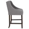 Flash Furniture Gray Fabric/Wood Stool, 24 CH-182020-T-24-DKGY-F-GG - alternate 8