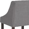Flash Furniture Gray Fabric/Wood Stool, 24 CH-182020-T-24-DKGY-F-GG - alternate 6