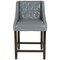 Flash Furniture Gray Leather/Wood Stool, 24 CH-182020-T-24-LTGY-GG - alternate 9