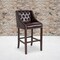 Flash Furniture Carmel Series Brwn Leathr/Wood Stool, 30" CH-182020-T-30-BN-GG - alternate 1