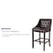 Flash Furniture Carmel Series Brwn Leathr/Wood Stool, 30" CH-182020-T-30-BN-GG - alternate 3