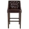 Flash Furniture Carmel Series Brwn Leathr/Wood Stool, 30" CH-182020-T-30-BN-GG - alternate 9