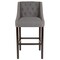 Flash Furniture Gray Fabric/Wood Stool, 30 CH-182020-T-30-DKGY-F-GG - alternate 10
