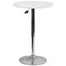 Flash Furniture Round Round Adjustable Wood Table, 23.75" W, 23.75" L, 35.75" H, Wood Top, White CH-2-GG - alternate 2