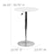 Flash Furniture Round Round Adjustable Wood Table, 23.75" W, 23.75" L, 35.75" H, Wood Top, White CH-2-GG - alternate 5