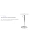 Flash Furniture Round Round Adjustable Wood Table, 23.75" W, 23.75" L, 35.75" H, Wood Top, White CH-2-GG - alternate 4