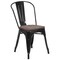 Flash Furniture Black Metal Stack Chair CH-31230-BK-WD-GG - alternate 9