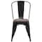 Flash Furniture Black Metal Stack Chair CH-31230-BK-WD-GG - alternate 7