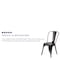Flash Furniture Contemporary Chair, 18 in W 20" L 33" H CH-31230-BQ-GG - alternate 6