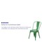 Flash Furniture Contemporary Chair, 18 in W 20" L 33" H CH-31230-GN-GG - alternate 5