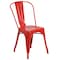 Flash Furniture Red Metal Indoor-Outdoor Stackable Chair CH-31230-RED-GG - alternate 4